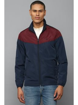 Allen Solly - Men Navy Colorblock Full Sleeves Casual Jacket