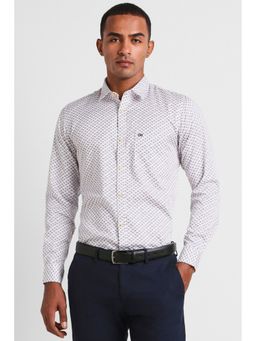 Peter England - Men White Slim Fit Casual Shirt
