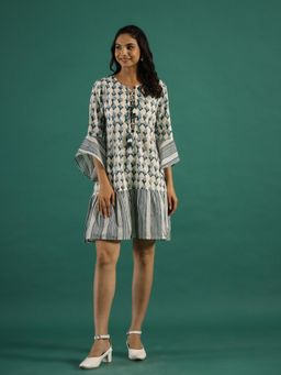 Gahan - Printed Cotton Dress for Women
