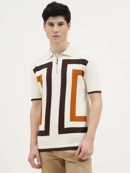 United Colors of Benetton - Men White Pure Cotton Regular Fit Polo T-Shirt