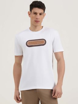 United Colors of Benetton - Men White Pure Cotton Relaxed Fit T-Shirt
