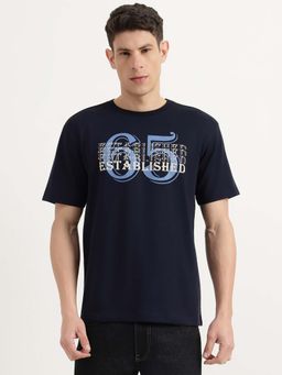 United Colors of Benetton - Men Black Pure Cotton Boxy Fit T-Shirt