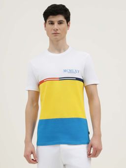 United Colors of Benetton - Men White Pure Cotton Regular Fit T-Shirt