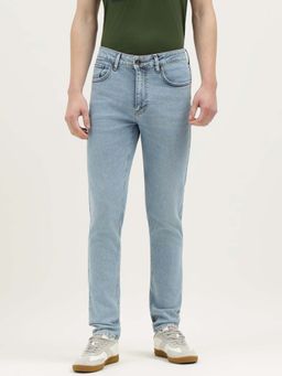 United Colors of Benetton - Men Blue Cotton Blend Skinny Fit Jeans