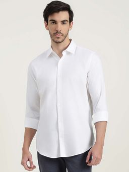 United Colors of Benetton - Men White Pure Cotton Regular Fit Shirt