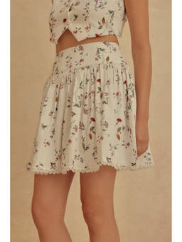 Sage By Mala - White Fragolina Skirt