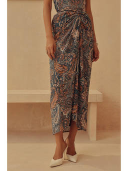 Sage By Mala - Blue Pavonia Skirt