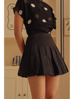 Sage By Mala - Black Pepita Skirt