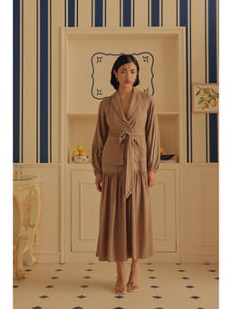 Sage By Mala - Brown Sabbia Dress with Belt