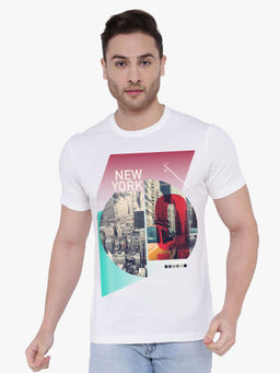 THREADCURRY - New York 9 Creative Graphic Printed T-shirt For Men