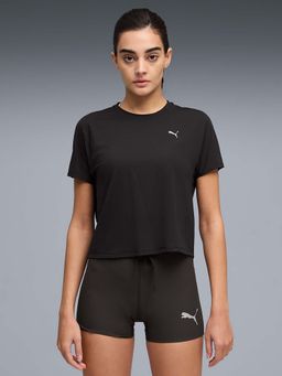 Puma - Black Solid Boxy T-Shirt