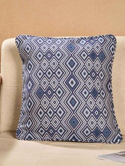 Fabindia - Blue Cotton Woven Cushion Cover