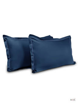 Haus & Kinder - Deep Ocean Blue 300Tc Pillow Cover (Pack Of 2)