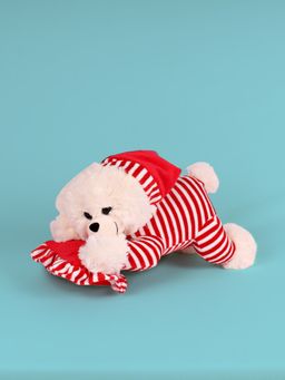 DukieKooky - Kids Red Sleeping Teddy Soft Toy