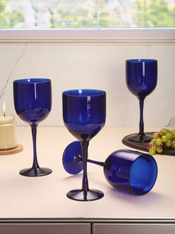 Trovea's - Indigo Delight Wine Glass (Pack Of 4)