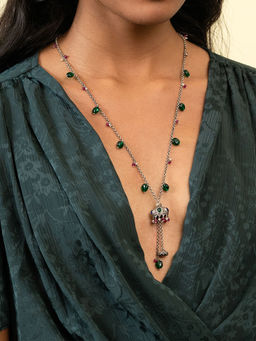 Shaya by CaratLane - Feeling Haer Oxidised Necklace In 925 Silver