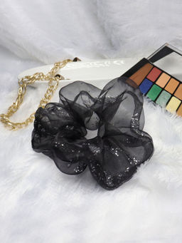 Soho Boho Studio - Regular Dark Glitter scrunchie