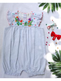 Yellow Rabbit - White Flutter By Short Leg Romper