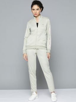 Alcis - Women Off White Solid Tracksuit (Set of 2)