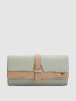 Pearlure - Lisa Wallet for Women Italian Vegan Leather - Green