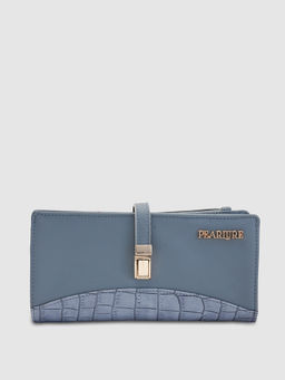 Pearlure - Sydney Wallet for Women Italian Vegan Leather - Grey