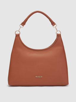 Pearlure - Kathy Hobo Bag for Women Italian Vegan Leather - Tan