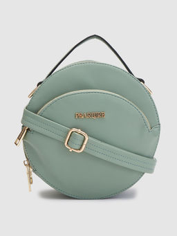 Pearlure - Eva Sling Bag For Women Italian Vegan Leather With Detachable Strap - Green