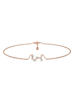 Candere by Kalyan Jewellers - Scorpio 14K Rose Gold and Diamond Anklet for Women