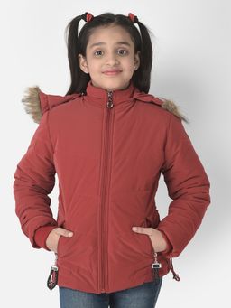 CRIMSOUNE CLUB - Girls Bright Red Padded Jacket