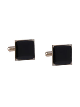 Tossido - Black Stone Metal Cufflink