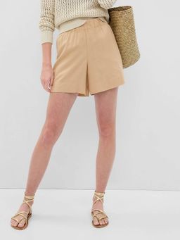 GAP - Women Beige Linen Shorts
