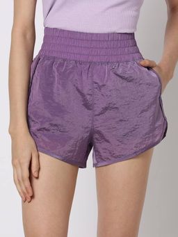 GAP - Women Lavender Polyester Shorts