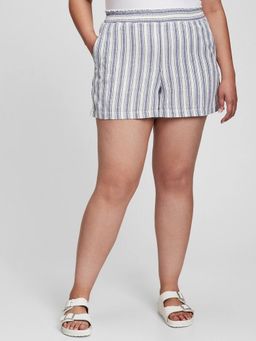 GAP - Women Blue Linen Shorts