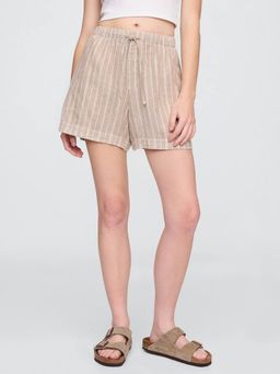 GAP - Women Brown Linen Shorts