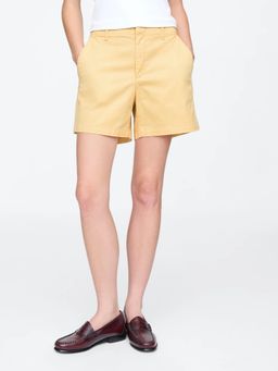 GAP - Women Yellow Cotton Shorts