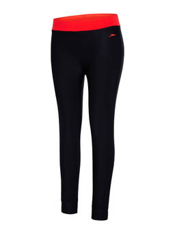 Speedo - Solid Contrast Swim Legging - Black