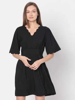 VERO MODA - Black Fit & Flare Dress