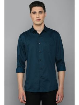 Allen Solly - Mens Printed Blue Casual Shirt
