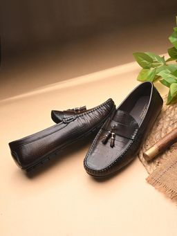 EGOSS - Brown Buckled Moccasins