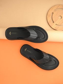 EGOSS - Black Leather Sandals