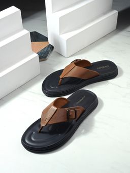 EGOSS - Tan Leather Sandals