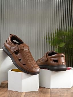 EGOSS - Tan Casual Velcro Sandals