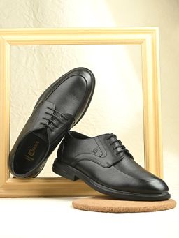 EGOSS - Black Formal Lace-Up Derbis