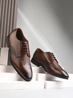 EGOSS - Tan Formal Lace-Up Derbis