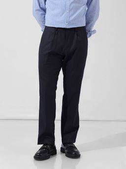 The Indian Garage Co - Grey Men's Regular Fit Checked Mid-Rise Trouser