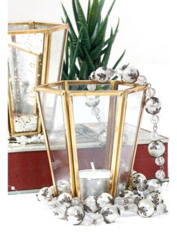 Living With Elan - Elegant Glass Candle Holders - Set of 2