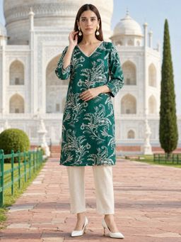 Rangita - Green Printed Kurta