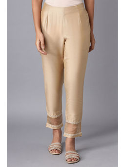 WISHFUL by W - Gold Solid Slim Pant