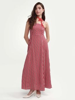 RAREISM - STRIPED DRESS - Red