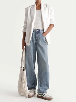 RAREISM - TALL BARREL FIT DENIM - Blue
